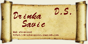 Drinka Savić vizit kartica